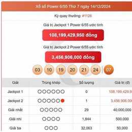 xổ số vietlott ngày 1 tháng 1 năm 2026