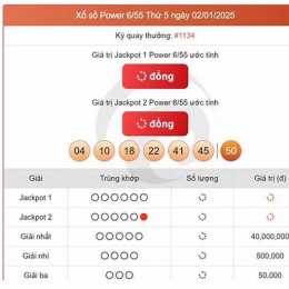 xổ số vietlott ngày 2 tháng 5