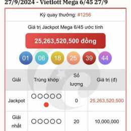 xổ số vietlott ngày 27 tháng 11