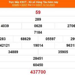 xổ số vũng tàu ngày mùng 1 tháng 9